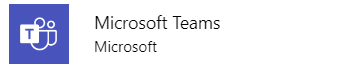 Image shows the Microsoft Teams connection